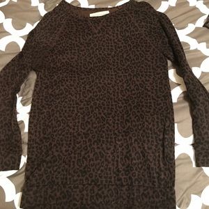 Obey small leopard long sleeve